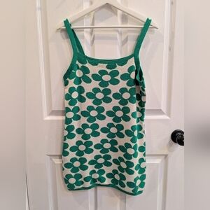 Baevely Green Floral Knit Top